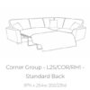 Atlantis-right hand facing corner sofa bed-tech