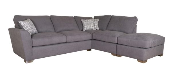 Atlantis-right hand facing corner chaise sofa with footstool-featured