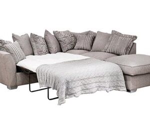 Fantasia-right hand facing corner chaise sofa bed with footstool-featured