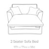 Atlantis-2 seat standard sofa bed-tech