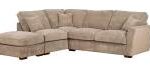Atlantis-left hand facing corner chaise sofa with footstool-featured
