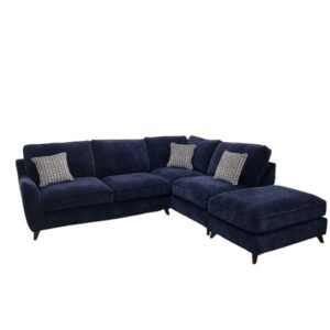 Varley-right hand facing corner chaise sofa with footstool-featured