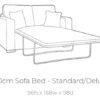 Chicago-2 seat standard sofa bed-tech