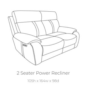 California-2 seat electric recliner-tech