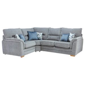 Keaton small LHF end corner sofa in Augusta Charcoal