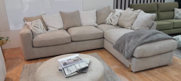 Abel-large right hand facing chaise sofa with footstool-featured