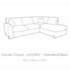 Axel-large right hand facing chaise sofa with footstool-tech